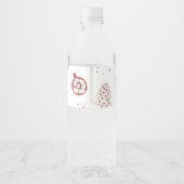 喜びのクリスマスベビーシャワーの小さな束 ペットボトルラベル (裏面)