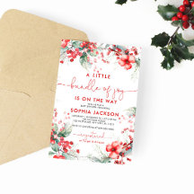 喜びのクリスマスベビーシャワーの小さな束