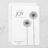 喜びのクリスマス家族の休日の写真カードのギフト シーズンカード (正面/裏面)