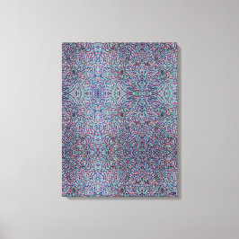 喜びのコンフェッティ モザイク ストレッチ キャンバス プリント