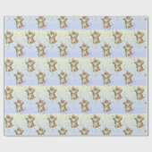 喜びのコーギーの包装紙のために跳んで下さい ラッピングペーパー (フラット)