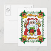 喜びのサンタ シーズンポストカード (正面/裏面)
