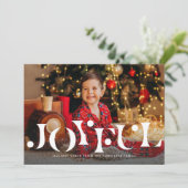 喜びのシンプルな写真1枚 赤 シーズンカード (スタンド正面)