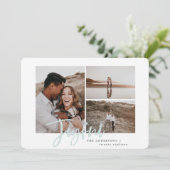 喜びのシンプルエレガントのフ数々のォトクリスマスカード シーズンカード (スタンド正面)