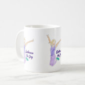 喜びのジャンプ コーヒーマグカップ (正面左)