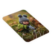 喜びのスクリプトハッピーフォトホリデーマグネット マグネット (右側)