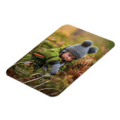 喜びのスクリプトハッピーフォトホリデーマグネット マグネット (左側)