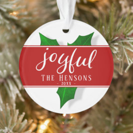 喜びのスクリプモダント・ホリー・ベリー植物 オーナメント