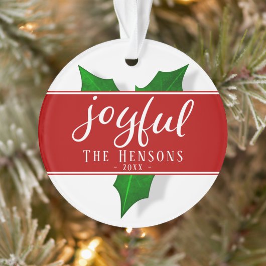 喜びのスクリプモダント・ホリー・ベリー植物 オーナメント (ツリー)