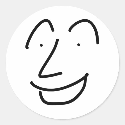 喜びのステッカー ラウンドシール (正面)