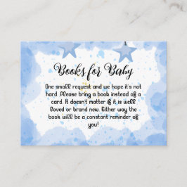 喜びのスプラッシュ：水の色ベビーシャワー エンクロージャーカード