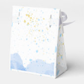 喜びのスプラッシュ：水の色ベビーシャワー フェイバーボックス (裏面サイド)