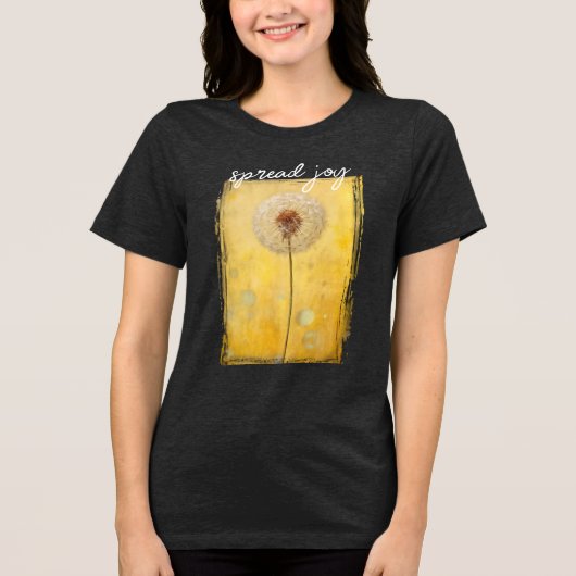 喜びのタンポポを広める トライブレンドＴシャツ (正面)