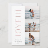 喜びのトリオ |写真モダンコラージュ3 シーズンカード (正面)