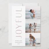 喜びのトリオ |写真モダンコラージュ3 シーズンカード (正面)