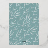 喜びのトリオ |写真モダンコラージュ3 箔シーズンカード (裏面)