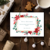 喜びのハート植物写真クリスマス シーズンカード