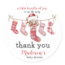 喜びのバンドル冬テディベア赤ちゃんシャワー