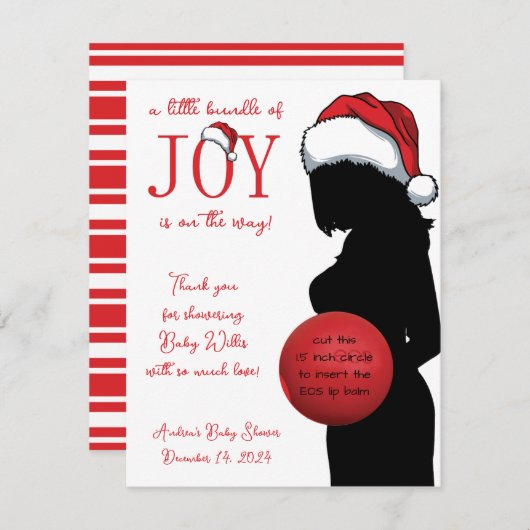 喜びのバンドル、妊婦EOSリップバームの好意 エンクロージャーカード (正面/裏面)