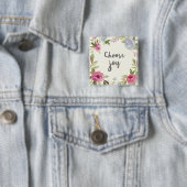 喜びのパステルの花柄を選んで下さい 缶バッジ (インサイチュ)