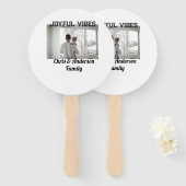 喜びのビーブ父の息子の家族クリスマスの休日p ハンドファン (正面&裏面)