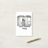 喜びのビーブ父の息子の家族クリスマスの休日p ポストイット (デスク上)