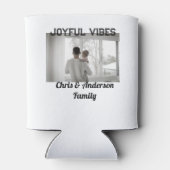 喜びのビーブ父の息子の家族クリスマスの休日p 缶クーラー (裏面)