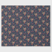 喜びのフェスティバル鹿のラッピング紙 ラッピングペーパー (フラット)
