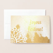 喜びのフェスティヴァス実在ク 箔カード (封筒付き正面)