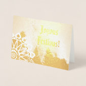 喜びのフェスティヴァス実在ク 箔カード (正面)