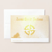 喜びのフェスティヴァス実在ク 箔カード (裏面封筒付き)