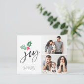 喜びのブラシの原稿の休日|のクリスマスの2写真 案内ポストカード (スタンド正面)