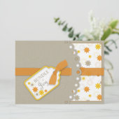 喜びのベビーシャワーの招待状カードの束 招待状 (スタンド正面)