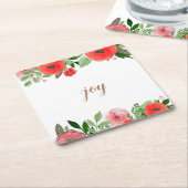 喜びのペーパーコースター スクエアペーパーコースター (アングル)