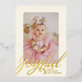 喜びのホリデーカード 箔シーズンカード (正面)