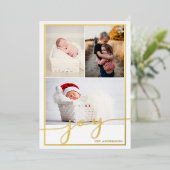 喜びのマルチフォト箔 箔シーズンカード (立ち正面)