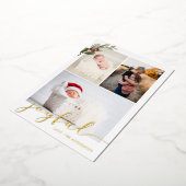 喜びのマルチフォト 箔シーズンカード (回転した状態)