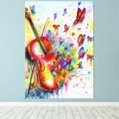喜びのメロディー» キャンバスプリント (インサイチュ (ウッドフロア))
