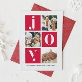 喜びのモダンなタイポグラフィの数々のな写真の休日の写真 シーズンカード