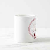 喜びのリースおよび果実のお祝いの休日のマグ コーヒーマグカップ (中央)