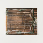 #喜びの一日：私たちの結婚式のお祝いのタペストリー タペストリー (正面(横))