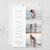 喜びの三つ星 | モダン 3フォトコラージュ シーズンカード (正面)