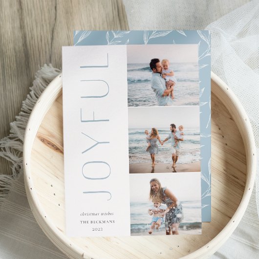 喜びの三つ星 | モダン 3フォトコラージュ シーズンカード