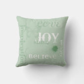 喜びの上昇の地球の緑 クッション (裏面)