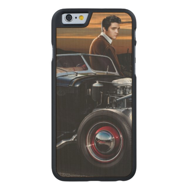 喜びの乗車 CarvedウッドiPhoneケース (裏面)