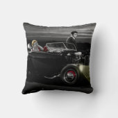 喜びの乗車B&W クッション (裏面)