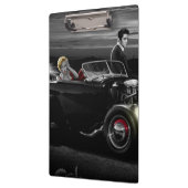 喜びの乗車B&W クリップボード (左)