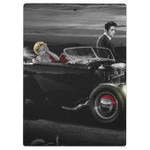 喜びの乗車B&W クリップボード (裏面)