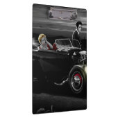 喜びの乗車B&W クリップボード (右)