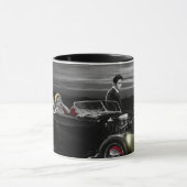 喜びの乗車B&W マグカップ (中央)